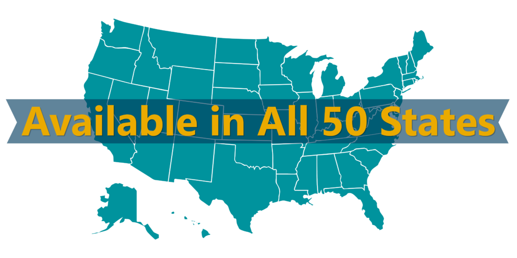 available in all 50 states